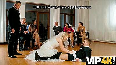 Euro Bride Gets Fucked by Husband's Friend Right After Wedding