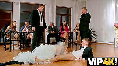 Euro Bride Gets Fucked by Husband's Friend Right After Wedding