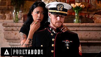 PURE TABOO Lonely Widow Dana Vespoli Wants Stepson To Wear Gone Husband Military Uniform & Fuck Her