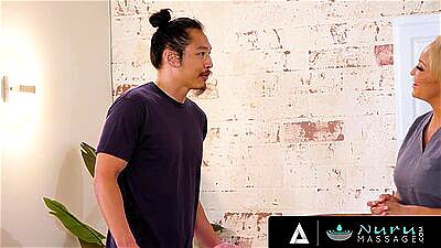 NURU MASSAGE - Big Titties MILF Masseuse Ryan Keely Gets Surprised With A Hot Fuck By Her Client