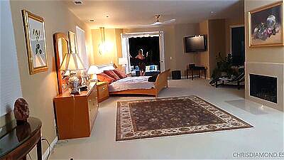 Hard sex with blonde girl on a rich mansion Marica Milani with giant cock Chris Diamond first time