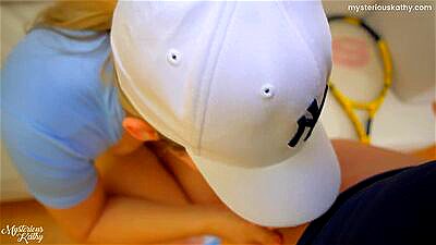 Horny Big Booty Tennis Player Gets Fucked After Her Tennis Lesson (Cum on Tits)