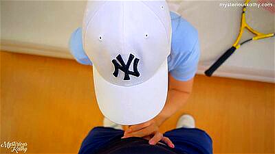 Horny Big Booty Tennis Player Gets Fucked After Her Tennis Lesson (Cum on Tits)