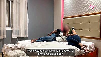 Black man fucking hot wife in front of cuckold and making her cum like crazy