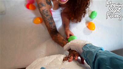 Easter Bunny Gave Me His Huge Dick In All My Holes?