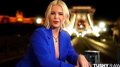 TUSHYRAW Blonde Bombshell Eliz Enjoys Some Late Night Anal Action