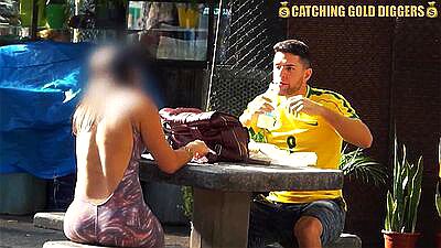 Brazilian Teen Gold DIgger Gets Her Bubble Butt Destroyed Back Home