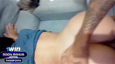 Short-haired teen has the perfect ass