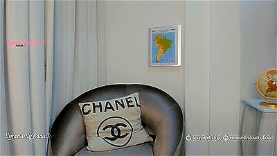 Sexy teacher caught on tape masturbating after an online class female orgasm