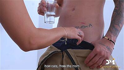 Cuckold Wife Eats the Painter's Big Cock Cum- Danner Mendez & Silvana Lee