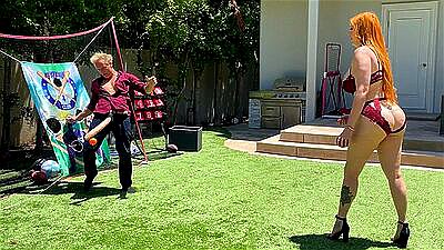 The Big Ass MILF Cheats On Her Husband With Her Stepson And His Huge White Cock