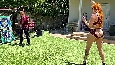 The Big Ass MILF Cheats On Her Husband With Her Stepson And His Huge White Cock