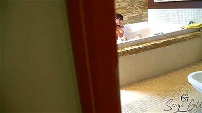 Stepmother caught stepson peeking and gave him a hot fuck!