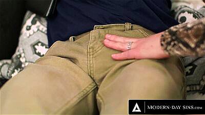 MODERN-DAY SINS - Nervous Teen Fucks His Bully's HOT MILF STEPMOM Natasha Nice! BIG BOUNCING TITS!