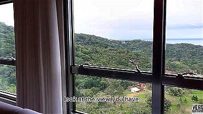 Real estate agent asks for milk in his mouth as the only rental requirement.  Hot fuck