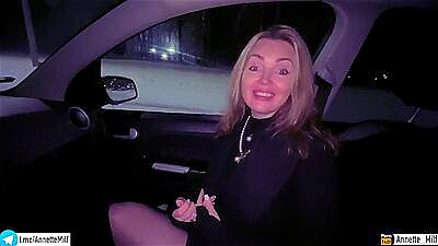 My friend's mom fucked me in the car