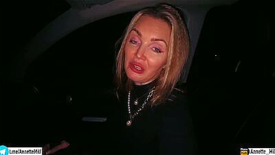 My friend's mom fucked me in the car