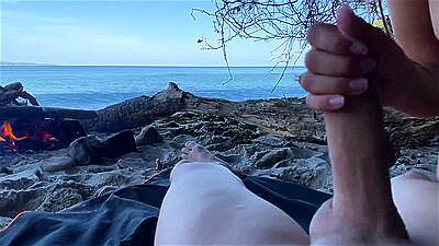 Stranger Girl give me her ASS on public beach