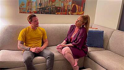 Stepson Alex Envy Comes Find His Stepmom Danni Jones To Get Her To Come Home Any Way He Can