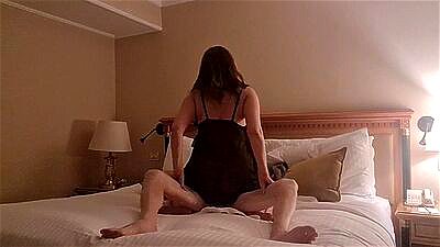 Hot lady gets fucked hard in the hotel on the 10th floor, in front of the window, ends up with a lot