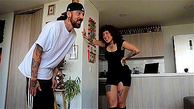 Latina stepmom teaches stepson how to suck pussy and cheats on his girlfriend.  Part 1