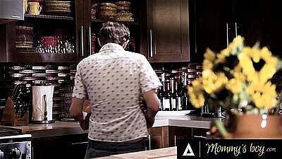 MOMMY'S BOY - Pervert Caring MILF Reagan Foxx Takes EXTRA Care Of Her Injured Stepson