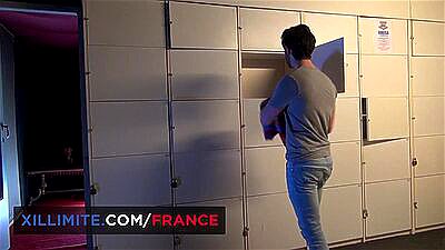 Anal sex in a swinger club with a busty MILF