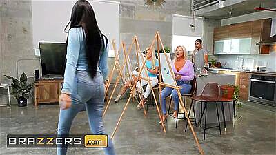 BRAZZERS - Robbin Banx & MJ Fresh Get On Stage And Share Duncan's Delicious Cock In A Hot 3some