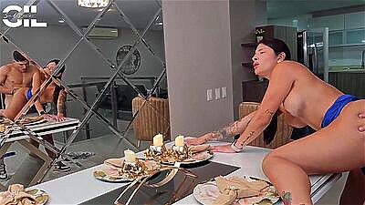 I Fuck my boyfriend's best friend before he gets home and he almost caught us