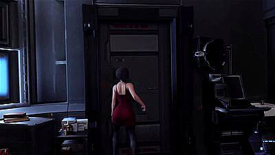 After meeting a monster, the brunette went crazy and decided to fuck the guy. 3d animation horror