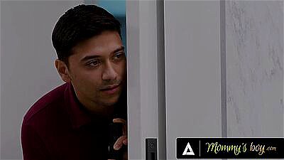 MOMMY'S BOY - Overconfident MILF Cory Chase Gets Comforted By Stepson After Failing To Fix Plumbing