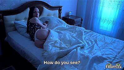 DAY - 10. Stepmom and StepSon Share Bed. Throatpie