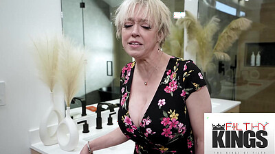 FilthyKings - My Big Tittied Blonde Stepmom CAUGHT Me & Made Me Fuck Her In The Ass