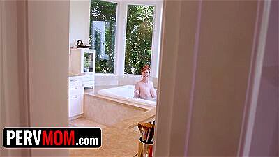 Step Mom's Gigantic Tits Keep Falling Out - PervMom