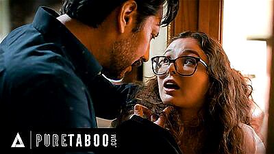 PURE TABOO Innocent Schoolgirl Leana Lovings Tries To Seduce Menacing Professor Into Sex