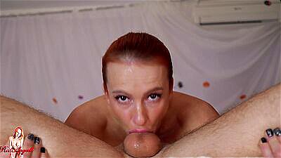 multiple throat pie, throat fuck. swallow a big dick and cum