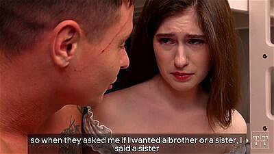 My stepsister showed me her pink pussy so I could fuck her and cum on her