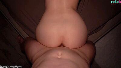 Woke up cutie with a dick and CUM 3 times / foot fetish - rokolo