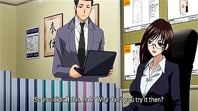 Hentai Office Girl With Big Tits Fuck with boss Full Hentai (English subtitle)