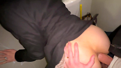 Anal in Public Restroom and Steamy Blowjob in Parking Lot