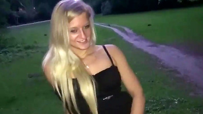 GERMAN TEEN ANNA GET FUCK PUBLIC IN THREESOME IN PARK