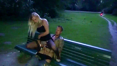 GERMAN TEEN ANNA GET FUCK PUBLIC IN THREESOME IN PARK