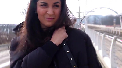 Female watches me jerking off on a tram!