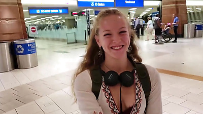 Blondie Ambushed by her First huge black cock on Casting