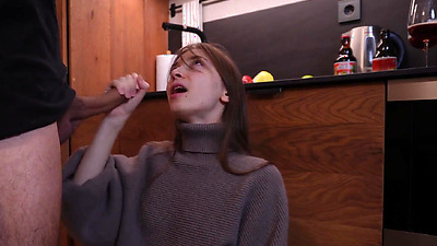 She wanted to cook dinner, but she was hard fucked instead