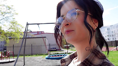 Nerdy girl is a PEGGING MONSTER