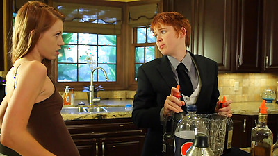 Slutty Redhead Lesbians Cant Get Enough of Licking Each Others Snatch