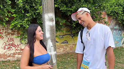 I offer money to Colombian milf to suck my cock in the street - Silvana Lee & Milan Rodriguez 2