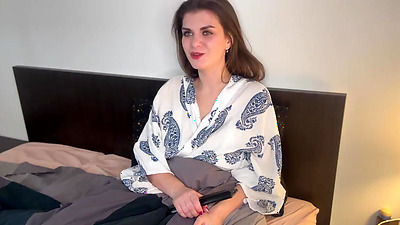 Huge Step Mother’s boner was caught by her nerdy stepson and she asked him to lick it