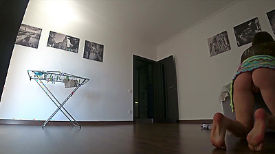 Real treason.Wife cheats on her husband before he comes home.